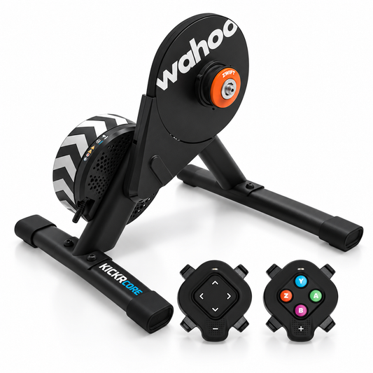 Wahoo KICKR CORE 2 With Zwift Cog & Click Smart Trainer, Orange Cog 3rd generation