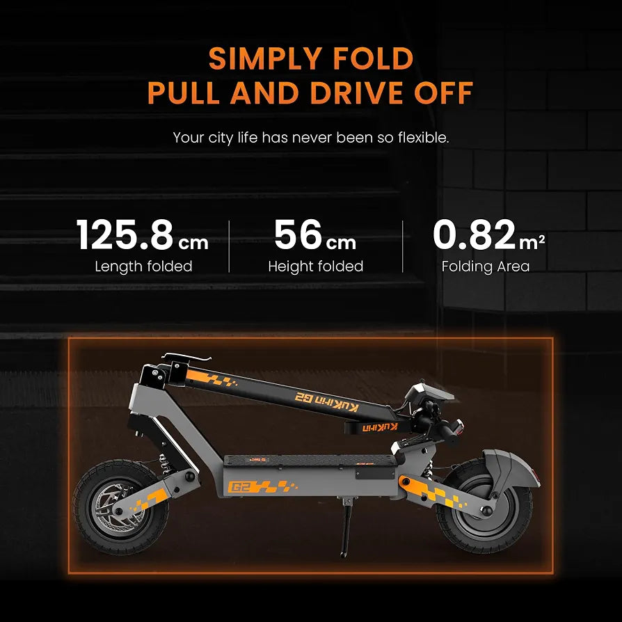 KuKirin G2 electric scooter 48V 15.6Ah long range battery