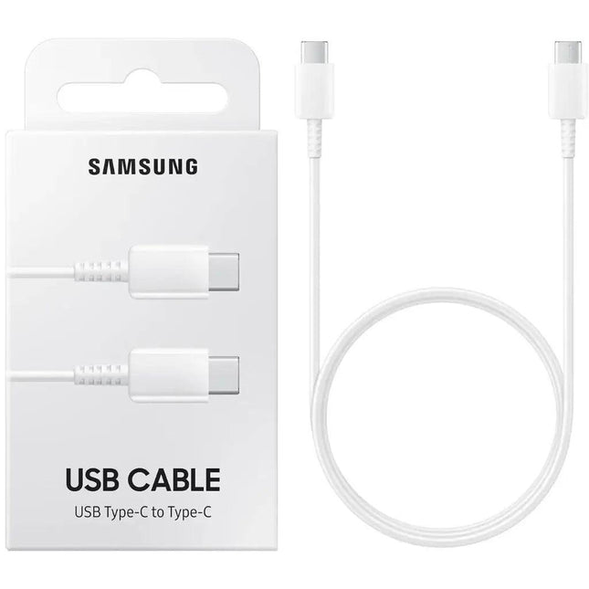 Samsung USB-C naar USB-C Kabel (EP-DA705BWE) - 1m - Wit – Retail Verpakking - MobielMarkt